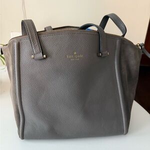 Kate Spade Gray Leather Tote